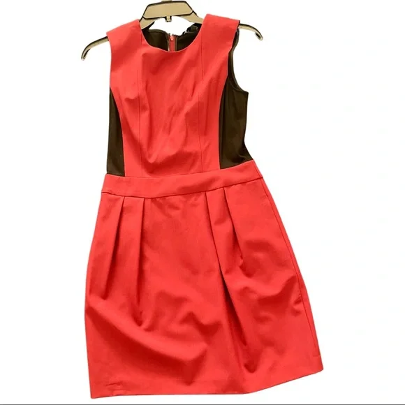 Theory Darua Tailor Color Block Wool Shift Dress Size 4 - Picture 2 of 3